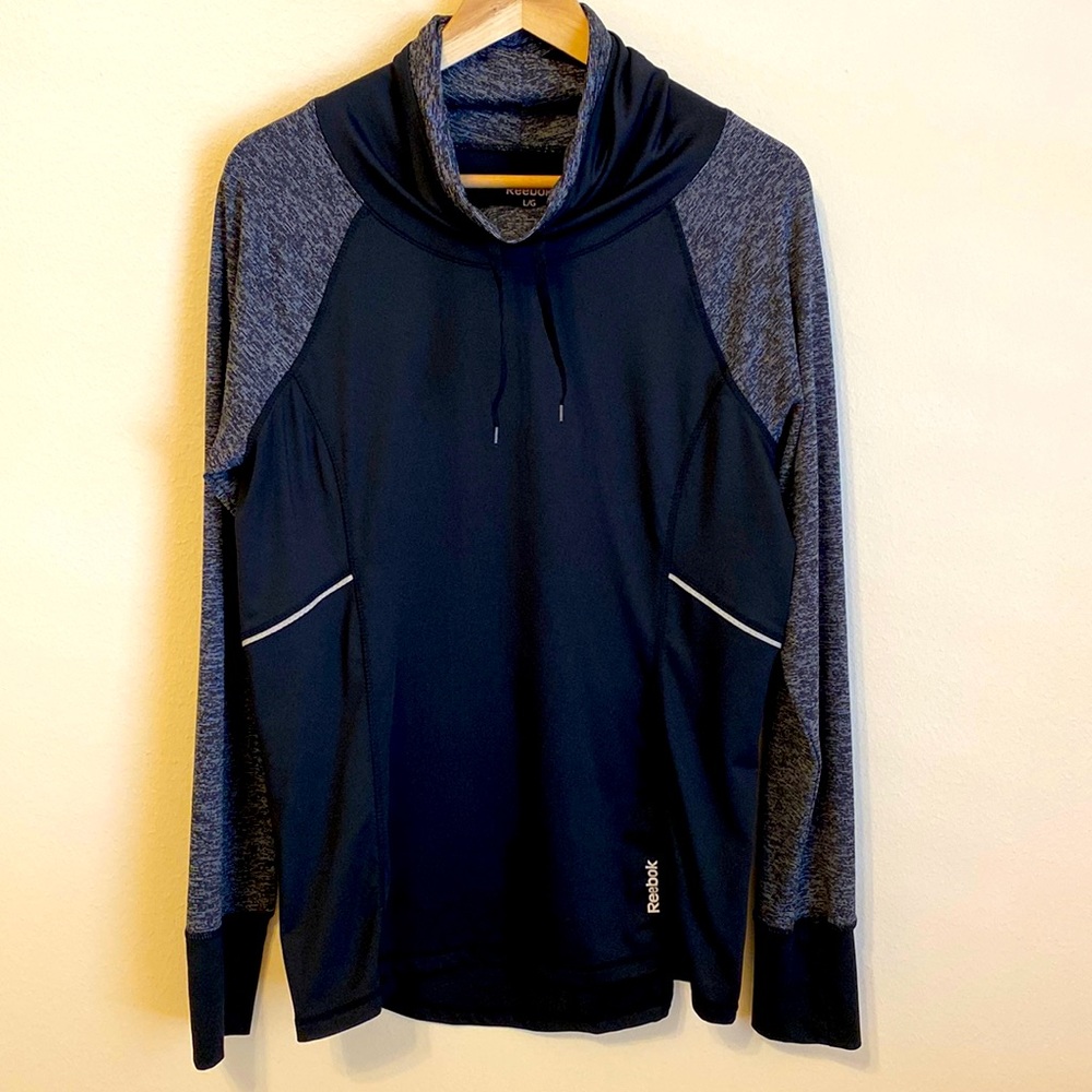 Reebok Workout Shirt Black and Dark Gray